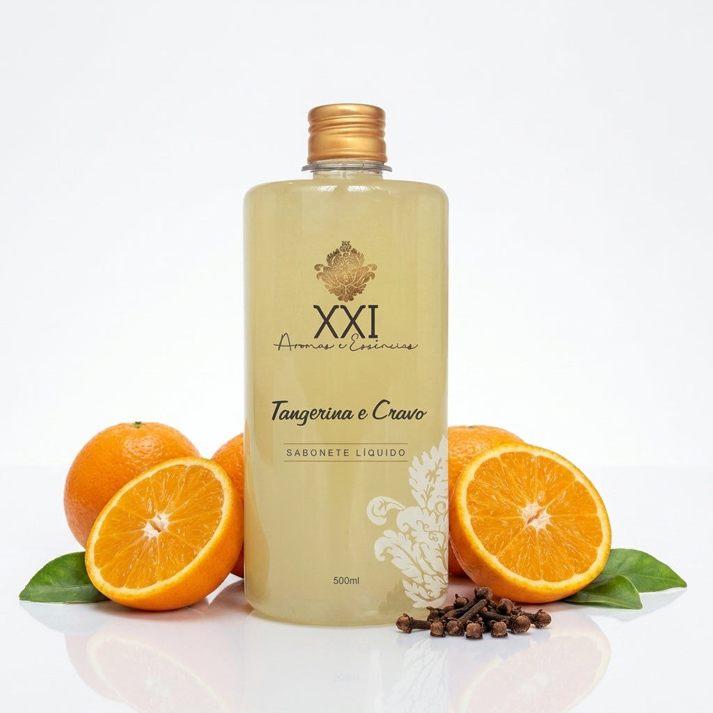 Sabonete Líquido Refil 500ml Tangerina e Cravo - XXI Aromas