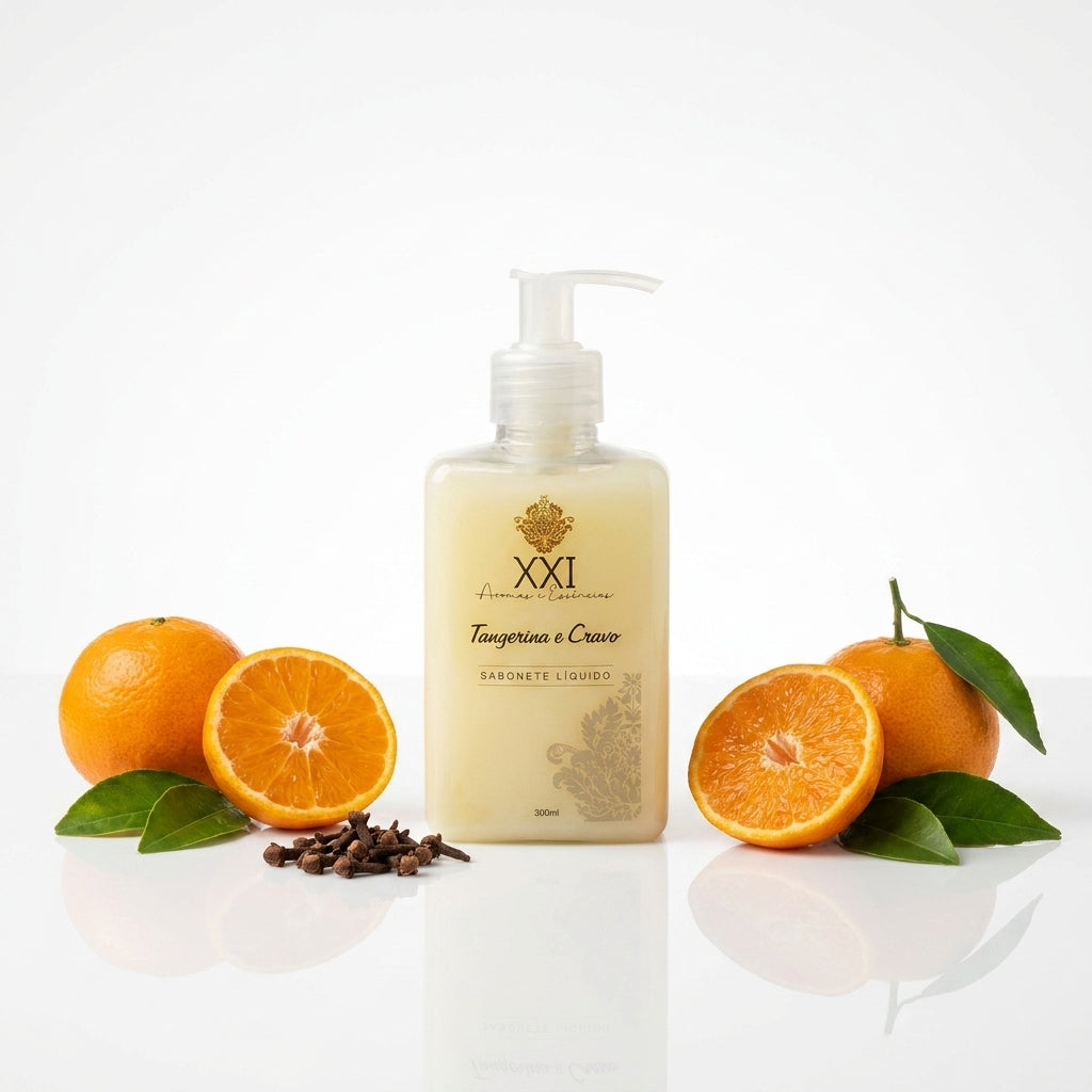 Sabonete Líquido Tangerina e Cravo 300ml - XXI Aromas