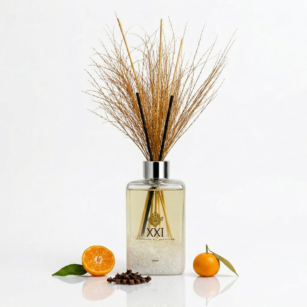 Difusor Mini Square 250ml Tangerina e Cravo - XXI Aromas