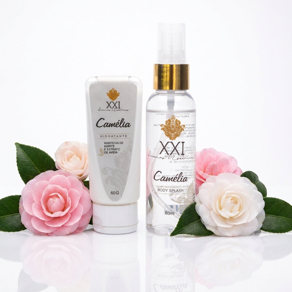 Kit Duo Body Splash e Hidratante Camélia 60ml