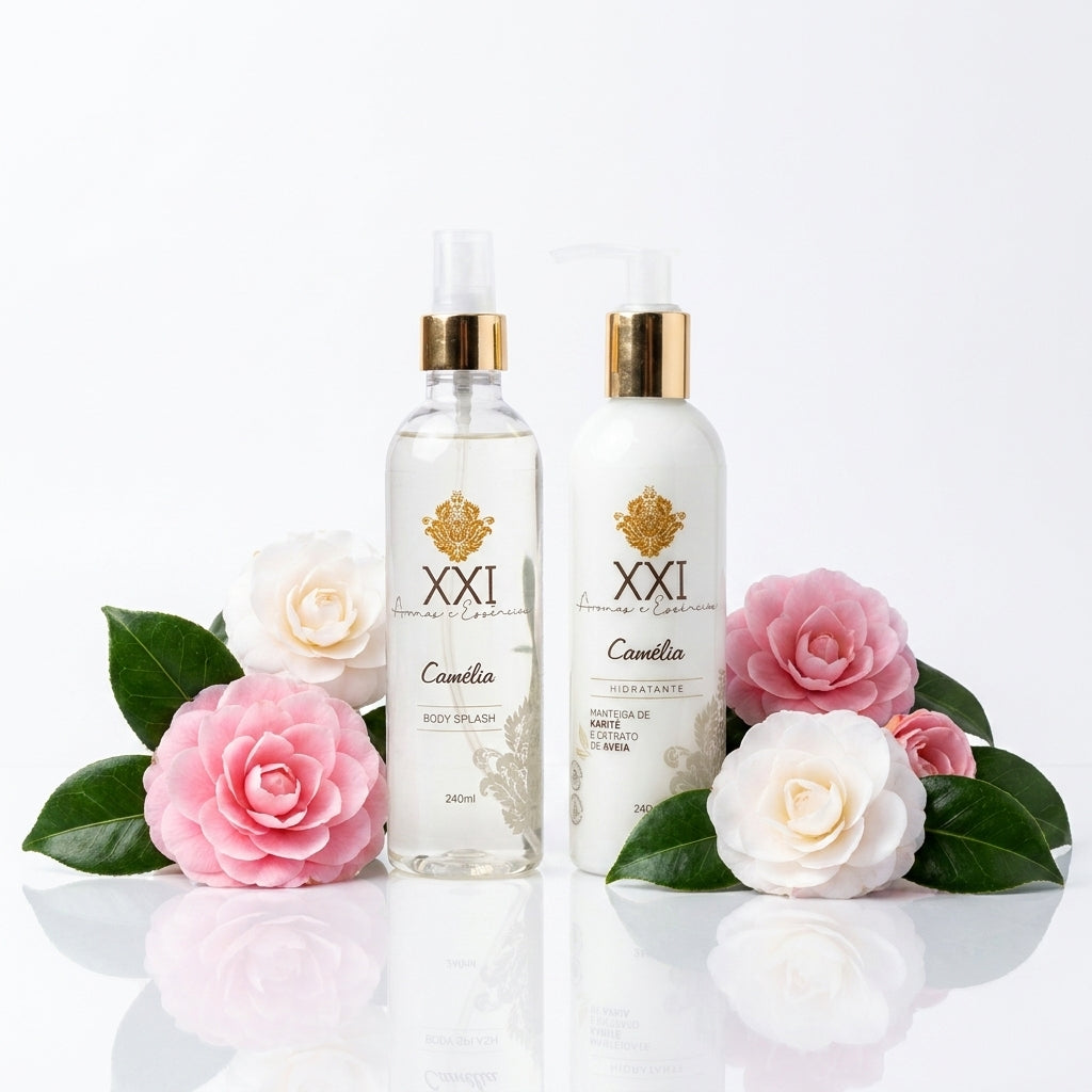 Kit Duo Camélia 240ml - Body Splash e Hidratante
