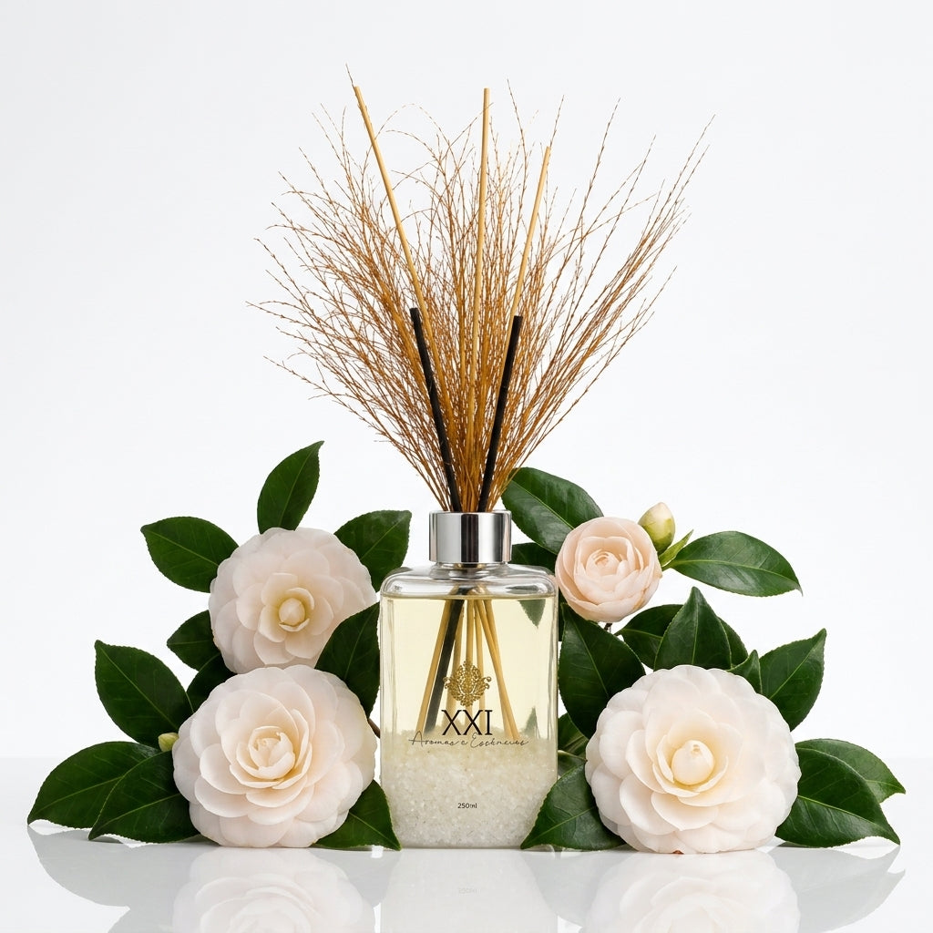 Difusor Mini Square 250ml Camélia - XXI Aromas