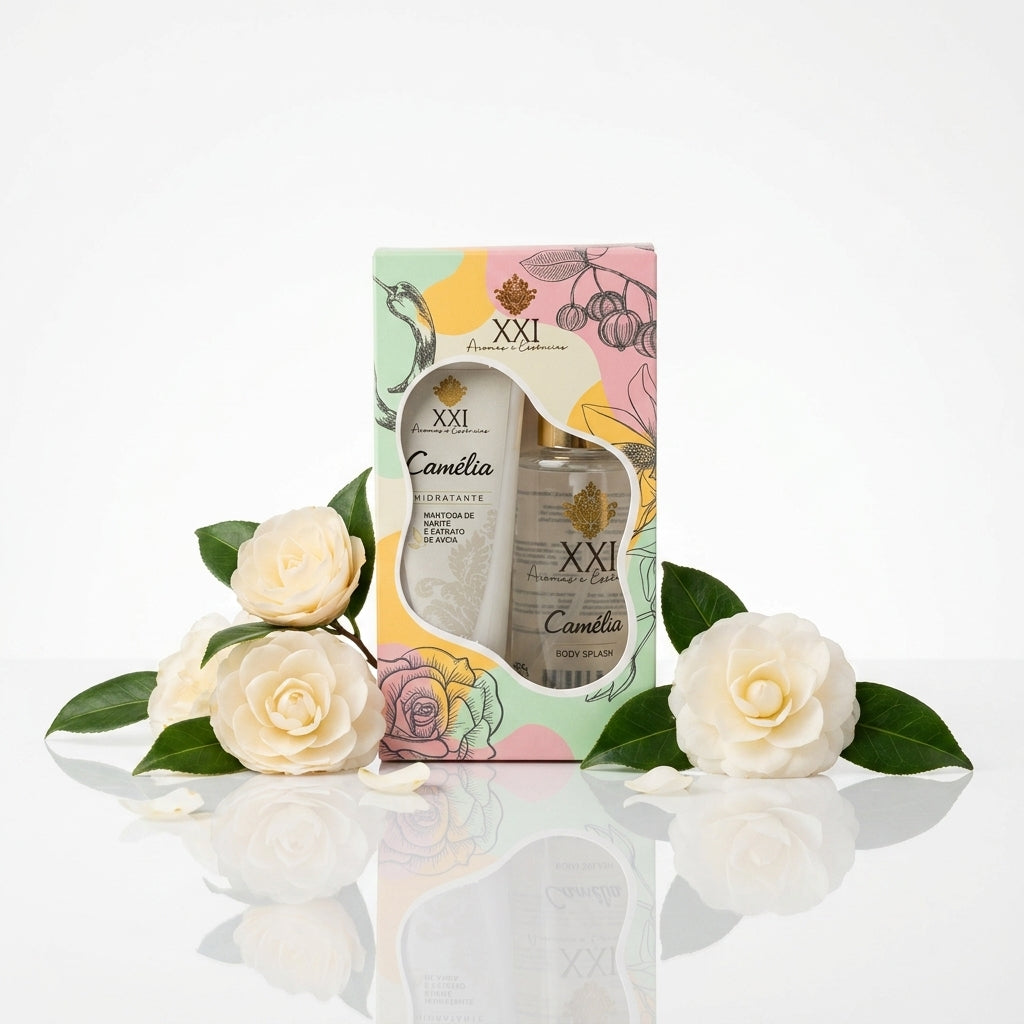 Kit Duo Body Splash e Hidratante Camélia 60ml