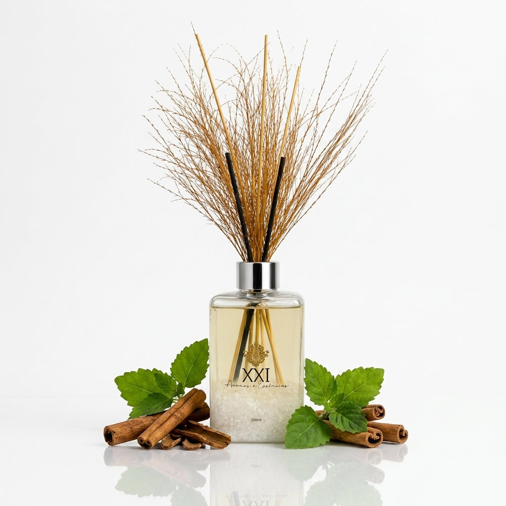 Difusor Mini Square 250ml Canela e Patchouly - XXI Aromas