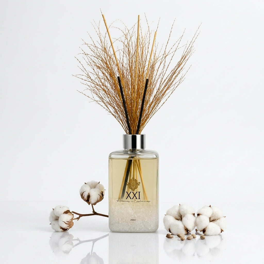 Difusor Mini Square 250ml Flor de Algodão - XXI Aromas