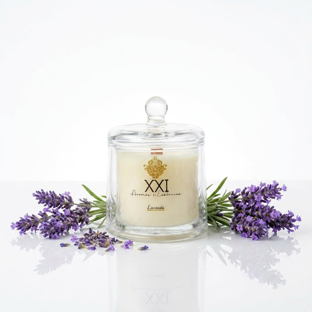 Vela Aromática Cúpula Lavanda 170g Edição Limitada - XXI Aromas