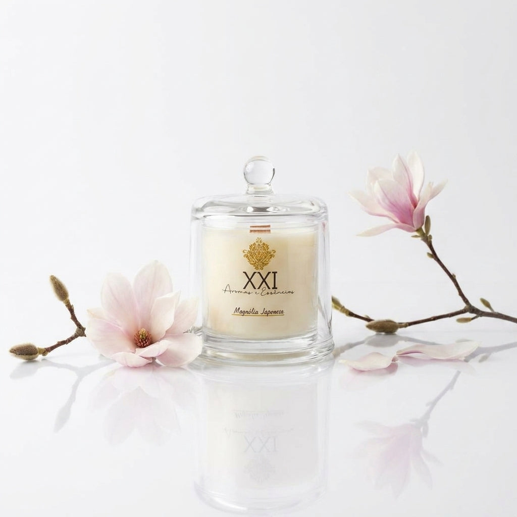 Vela Aromática Cúpula Magnólia Japonesa 170g - XXI Aromas