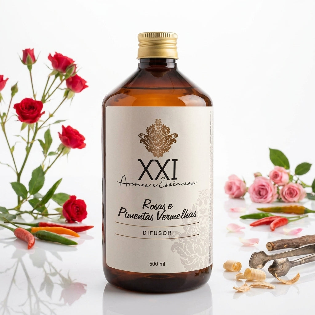 Refil Difusor 500ml Rosas e Pimentas Vermelhas - XXI Aromas