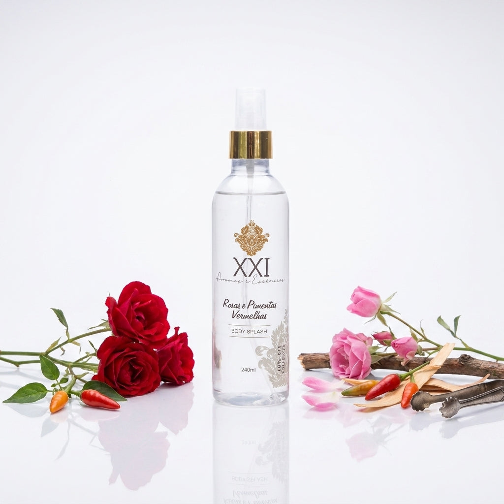 Body Splash 240ml Rosas e Pimentas Vermelhas - XXI Aromas