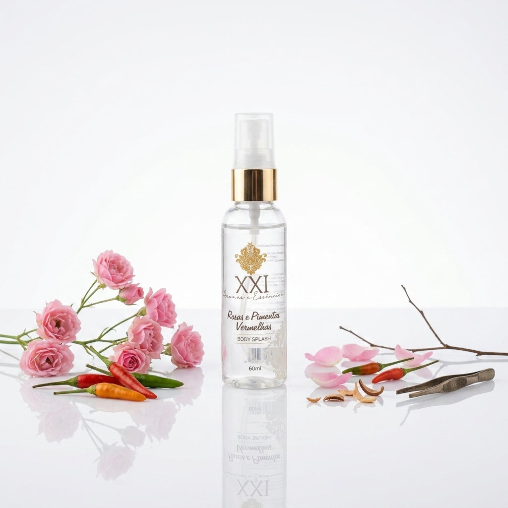 Body Splash 60ml Rosas e Pimentas Vermelhas - XXI Aromas