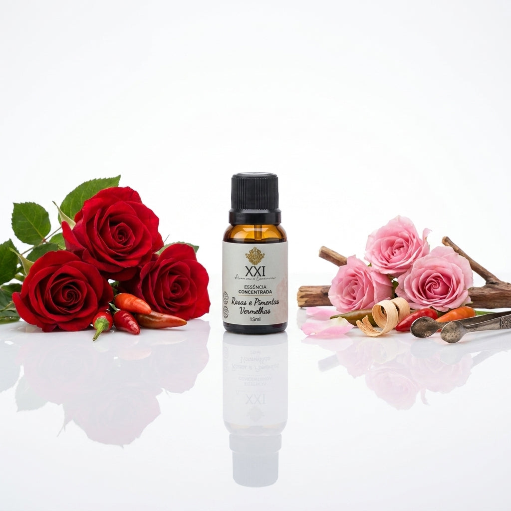 Essência Concentrada 15ml Rosas e Pimentas Vermelhas - XXI Aromas