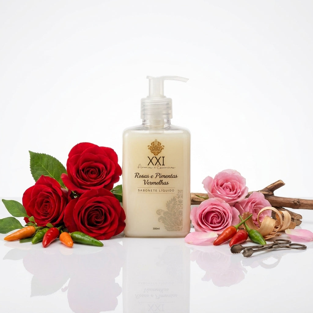 Sabonete Líquido Rosas e Pimentas 300ml - XXI Aromas
