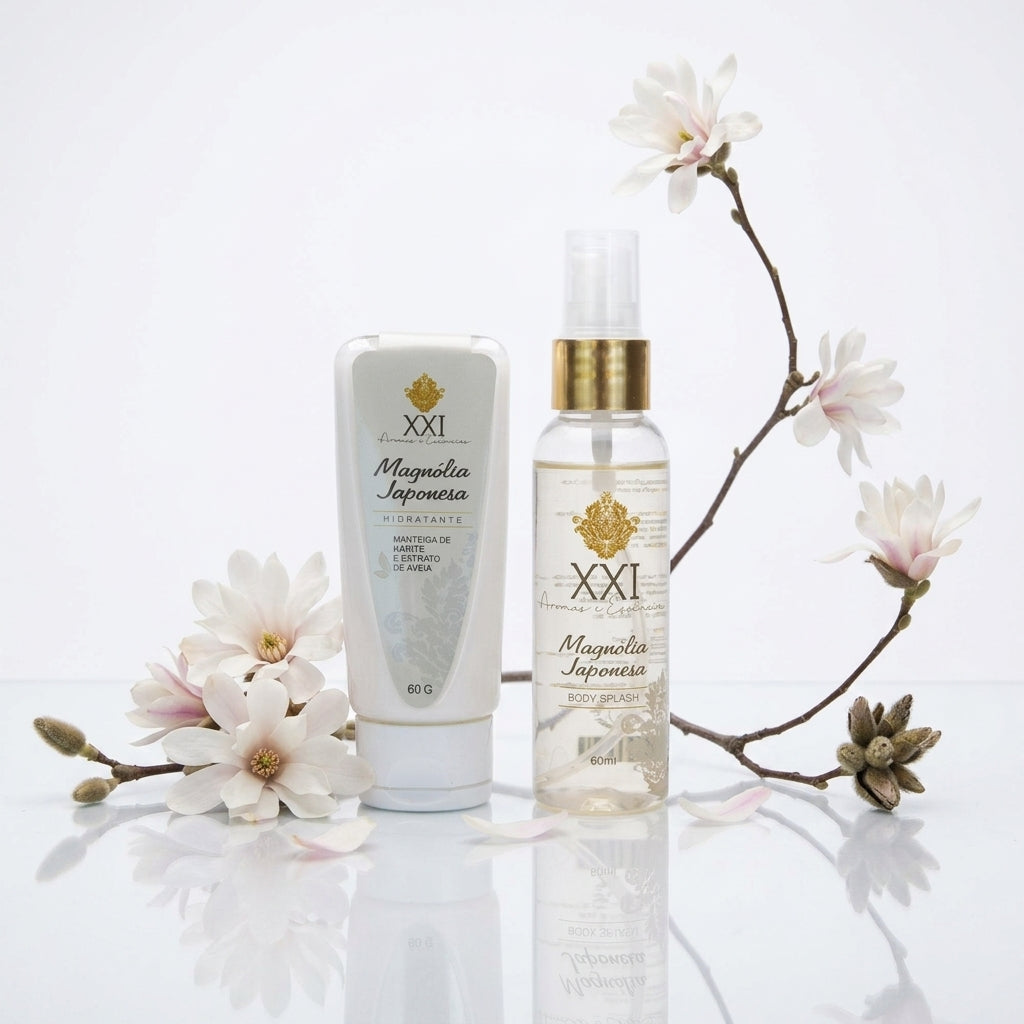 Kit Duo Body Splash e Hidratante Magnólia Japonesa