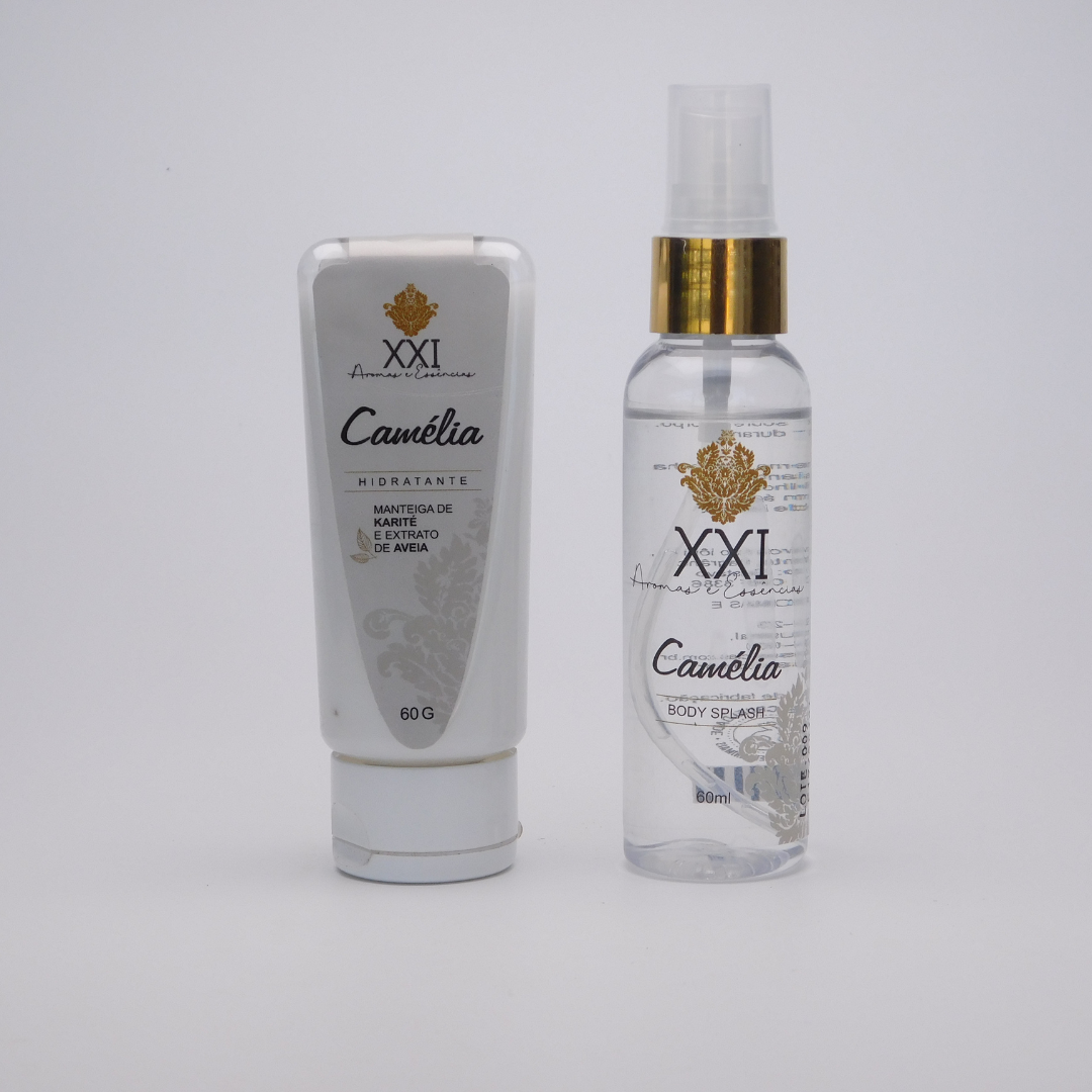 Kit Cuidados Camélia: Body Splash, Sabonete e Hidratante